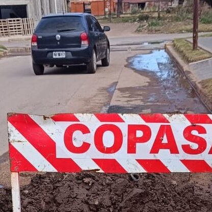 Reparación en calle Dorrego